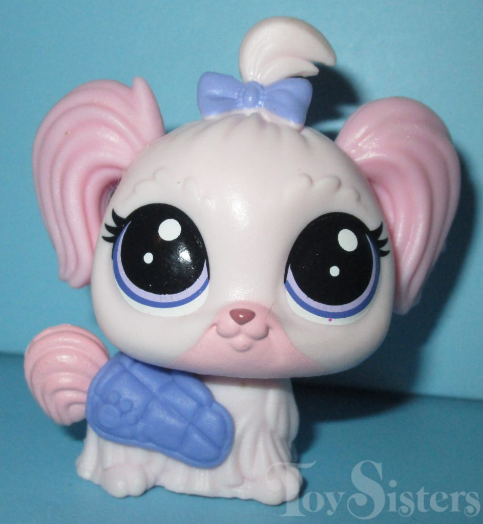 LITTLEST PET SHOP  BABY PUPPY DOG MALTESE PETS IN THE CITY #181 LILA-MAE PINKY 