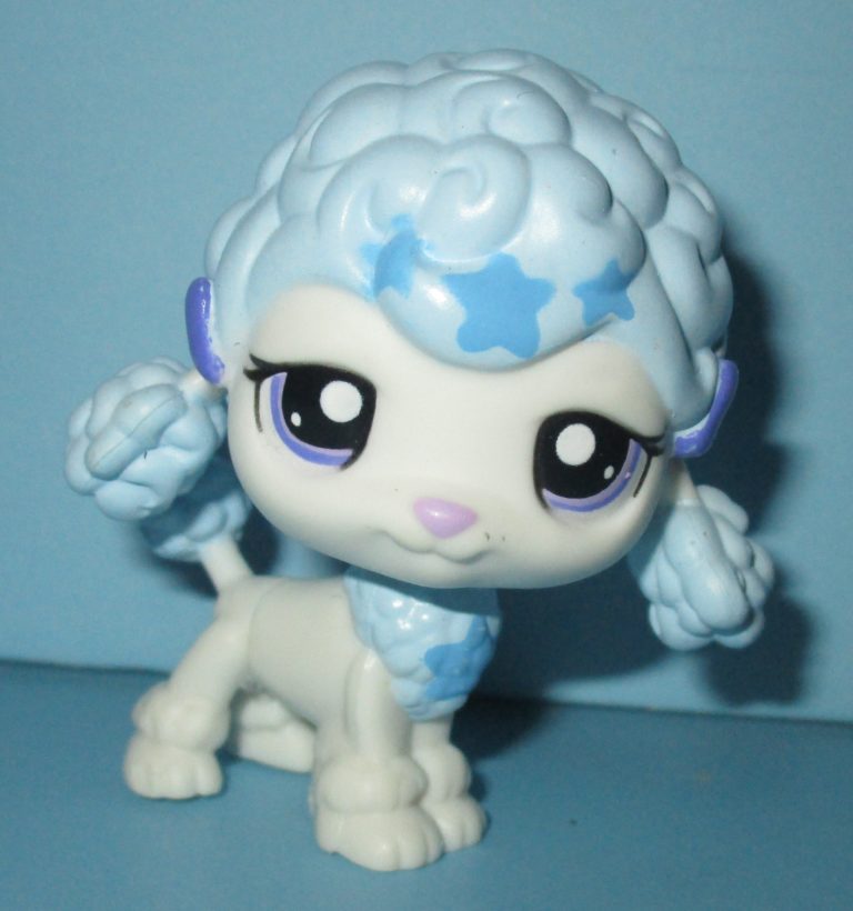 Littlest Pet Shop Cream and Brown Accented Poodle Dog #730
