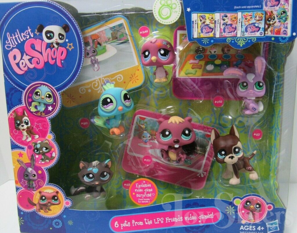 Lot Littlest Pet Shop #815 #816 – Chats Shorthair à Motifs Peinture (LPS Authentiques Hasbro)