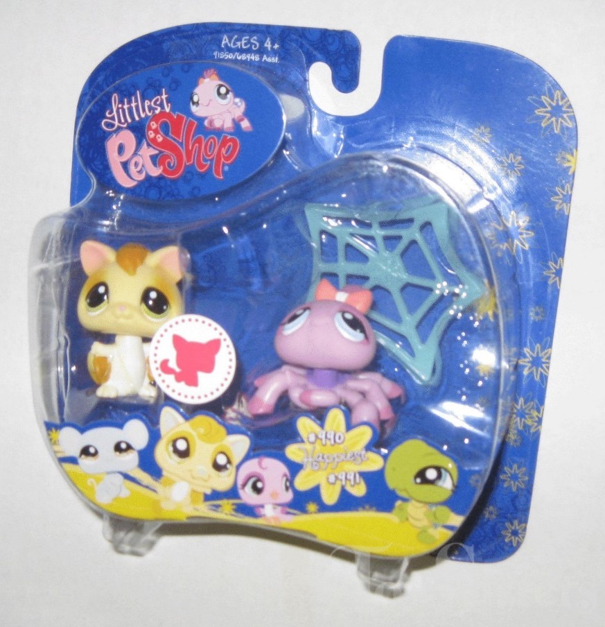 Littlest Pet Shop LPS #990-991 Écureuil Et Araignée + Accessoires - Occasion