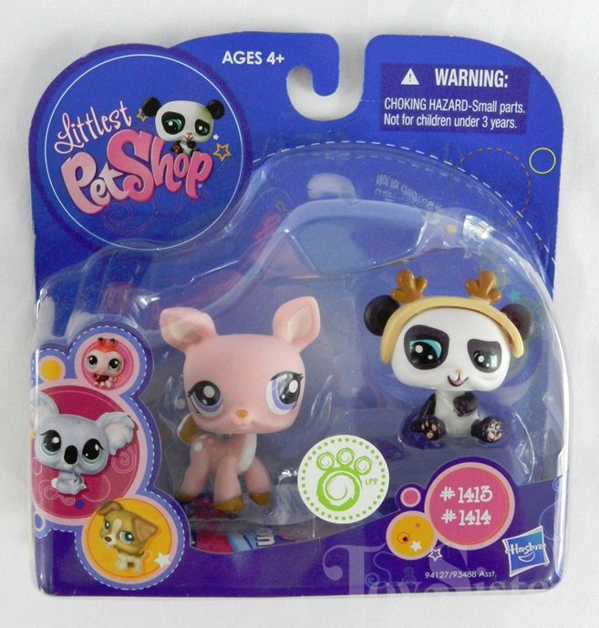 Figurine PETSHOP PANDA N°1413 Hasbro - Occasion, Univers Littlest Pet Shop, Pour Collectionneurs