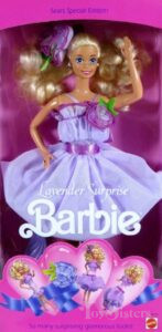 Barbie 1989 Lavender Surprise Fabriqué en Chine