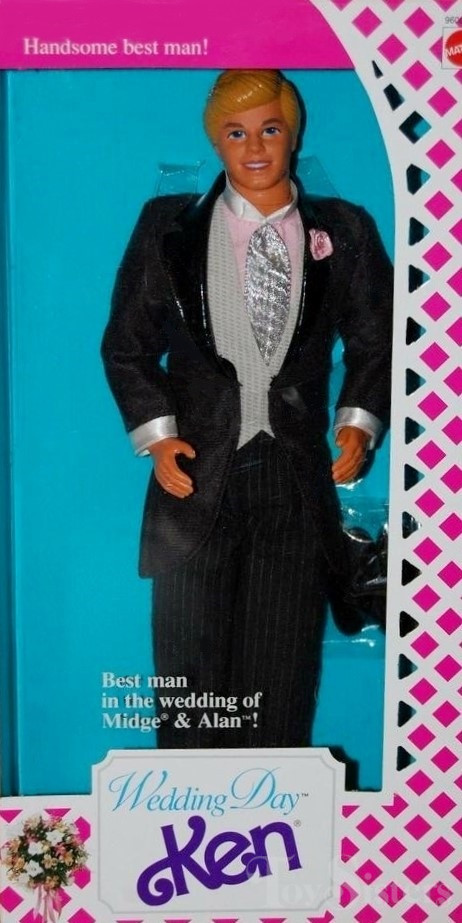 1990/1991 Barbie Wedding Day Best Man Ken (#9609 / #9852) - Toy