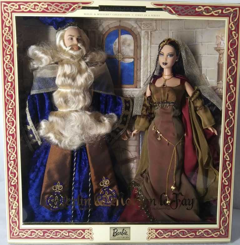 BARBIE MERLIN & MORGAN le Fay magician enchantress 2000 Mattel 27287 EUR 202,00 - FR