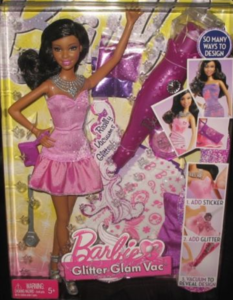Barbie Glitter Glam Vac – Robe Design Pailleté + Accessoires (NRFB, 2010)