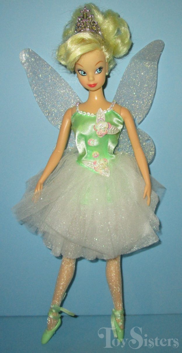 Disney Store Classic Princess Ballerina Tinker Bell Doll Toy Sisters