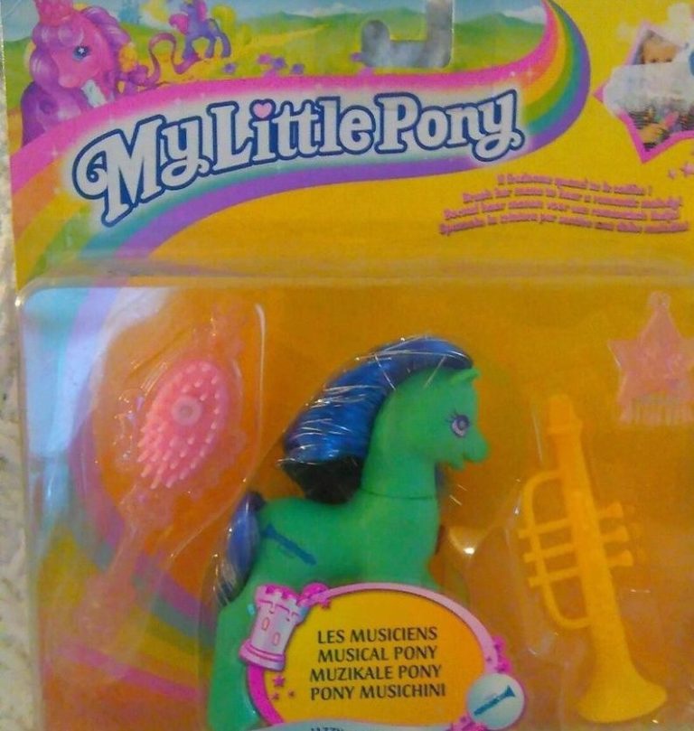 FIGURINE MY LITTLE Pony Mon Petit Poney G2 1997 Silver Swirl Princess et Peigne EUR 31,50