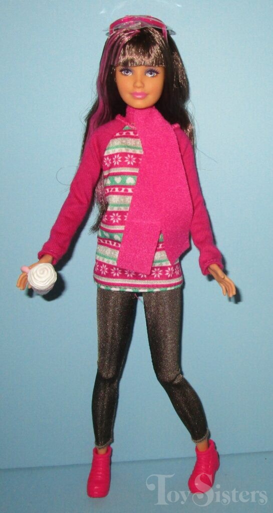 Sisters Sledding Fun Barbie Doll Target 2015 Mattel CMY43 NRFB for sale online 