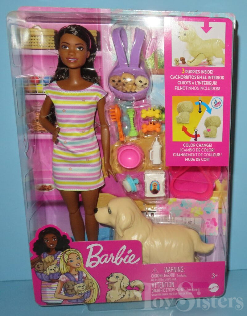 2021 Barbie Doll AA and Newborn Pups Playset (HCK76) Toy Sisters