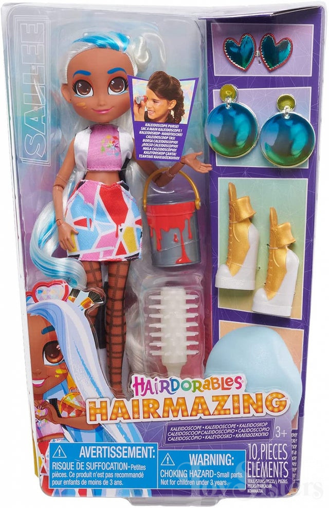 Bambola Hairdorables Hairmazing Serie 3 Rayne 26 Cm Con Sorprese E Borsa Caleidoscopio