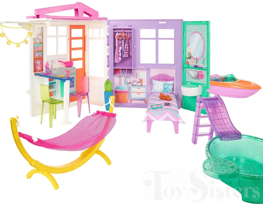 2022 Holiday Beach House Playset Barbie Friend Doll HGM56 Toy 2022 Holiday Beach House Playset Barbie Friend Doll HGM56 Toy