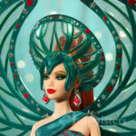 Bob Mackie Holiday Doll Poupée Barbie Bob Mackie Holiday Angel 2024 NRFB - Édition Gold Label - Mattel HRM70 Barbie Angel édition 2024 NRFB